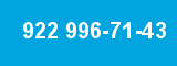 922 996-71-43 922 996-71-43
